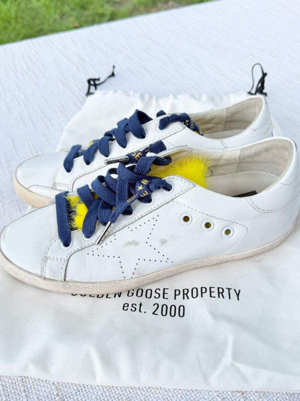 Golden Goose Superstar Sneakers Sz 39 White
